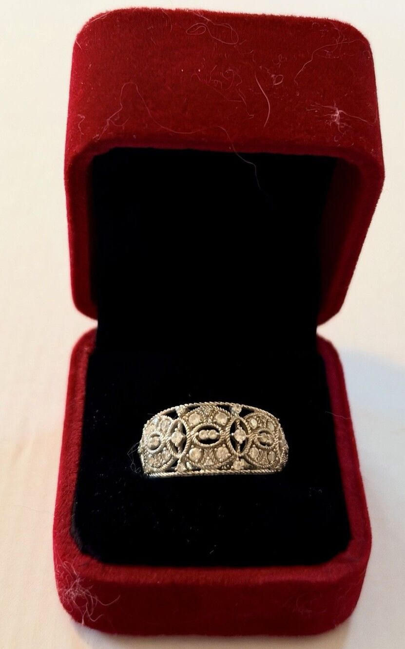 Judith Ripka CZ Ornate Band Size 11
